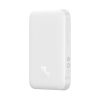 Airpow 6000mAh 20W magnētiskais Power Bank ar Baseus Simple USB-C kabeli - USB-C 30cm - balts