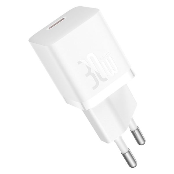1033550-3-ladowarka-sieciowa-usb-c-gan5-30w-kabel-usb-c-bial-baseus-hurtownia-dropshipping.jpg USB-C GaN5 30W sienas lādētājs ar 100W 1m USB-C kabeli - balts