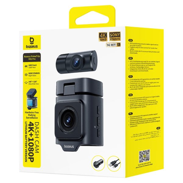 1033554-5-kamera-samochodowa-wideorejestrator-z-akumulatorem-baseus-hurtownia-dropshipping.jpg Automašīnas videoreģistrators ar uzlādējamu akumulatoru 4K 1080p WiFi GPS - melns