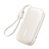 Powerbank 10000mAh 45W FC21 Qpow 3 Ultra ar displeju USB-C iPhone Lightning kabelis - titāna