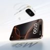 Powerbank 10000mAh 45W FC31 Qpow 3 ar displeju USB-C iPhone Lightning kabeļi - balti