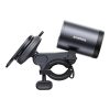 1033561-6-uchwyt-rowerowy-na-smartfon-z-lampka-akumulatorowa-baseus-hurtownia-dropshipping.jpg Viedtālruņa velosipēda turētājs ar 2-in-1 uzlādējamu lukturi 3000mAh 660 lm IP68 LED - melns un pelēks