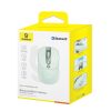Bezvadu pele ar uzlādējamas baterijas indikatoru 4000DPI 800mAh 2.4GHz BT - zaļa