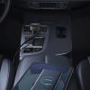 USB-A automašīnas lādētājs ar ievelkamu iPhone Lightning kabeli 55W - melns