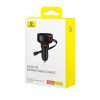 USB-A automašīnas lādētājs ar ievelkamu iPhone Lightning kabeli 55W - melns