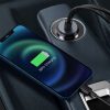 Automašīnas lādētājs ar USB-A USB-C pagarinātāja kabeli PPS 120W - gaiši pelēks