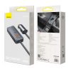 Automašīnas lādētājs ar USB-A USB-C pagarinātāja kabeli PPS 120W - gaiši pelēks