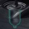 Automašīnas lādētājs ar USB-A USB-C pagarinātāja kabeli PPS 120W - gaiši pelēks