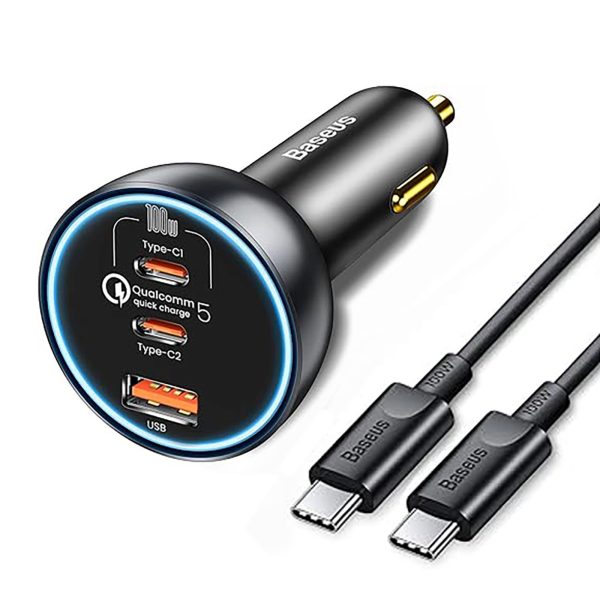 1033568-1-ladowarka-samochodowa-z-technologia-qualcomm-quick-baseus-hurtownia-dropshipping.jpg Qualcomm Quick Charge 5 USB-C USB-A 160W automašīnas lādētājs - pelēks