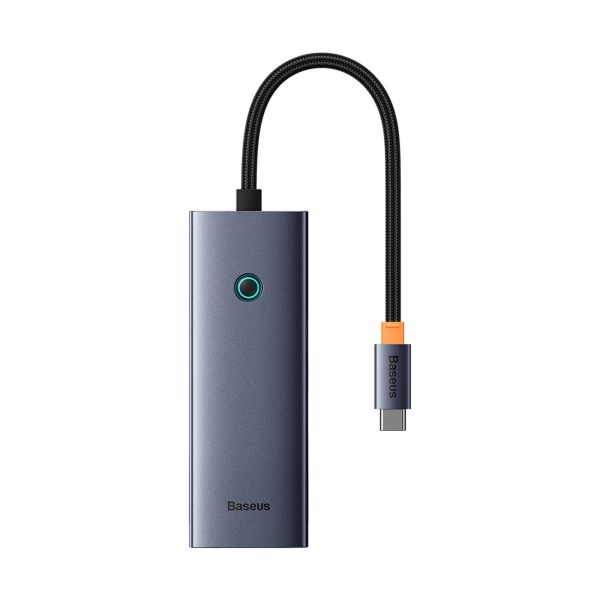 HUB 5-in-1 sadalītājs USB-C uz HDMI USB-A USB-C PD 4K - pelēks