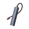 HUB 5-in-1 sadalītājs USB-C uz HDMI USB-A USB-C PD 4K - pelēks
