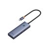 HUB 5-in-1 sadalītājs USB-C uz HDMI USB-A USB-C PD 4K - pelēks