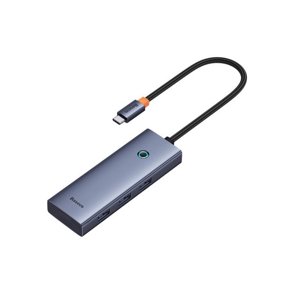HUB 5-in-1 sadalītājs USB-C uz HDMI USB-A USB-C PD 4K - pelēks