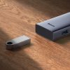HUB 5-in-1 sadalītājs USB-C uz HDMI USB-A USB-C PD 4K - pelēks