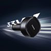 2-in-1 automašīnas lādētājs ar diviem USB-C kabeļiem, 33W - melns