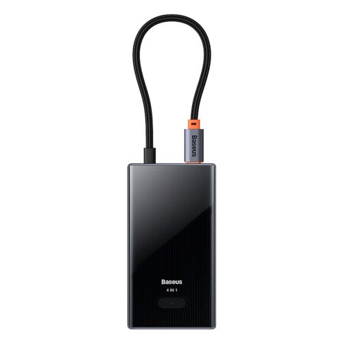 USB-C centrmezgla sadalītājs uz 4x USB-A - pelēks