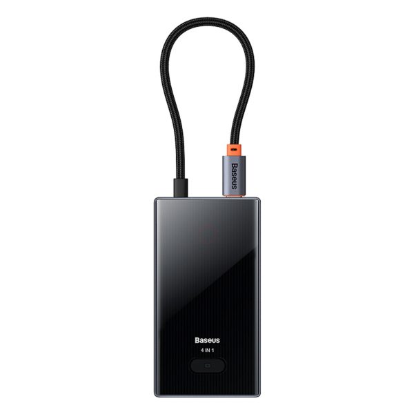USB-C centrmezgla sadalītājs uz 4x USB-A - pelēks
