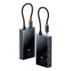 USB-C centrmezgla sadalītājs uz 4x USB-A - pelēks