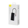 USB-C centrmezgla sadalītājs uz 4x USB-A - pelēks