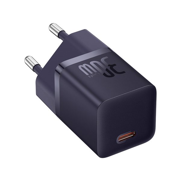 USB-C GaN5 30W ES sienas lādētājs - violets