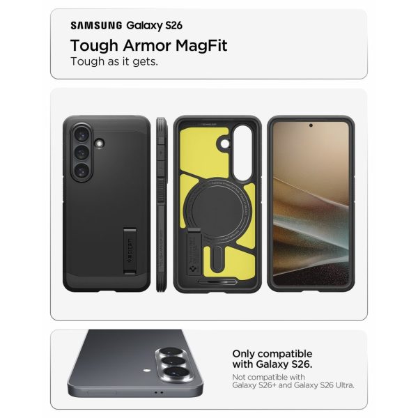 Samsung Galaxy S26 Tough Armor MagSafe vāciņš - melns