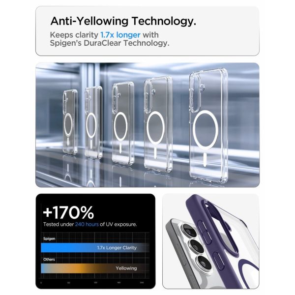 Samsung Galaxy S26 Ultra Hybrid Mag MagSafe vāciņš - caurspīdīgs violets