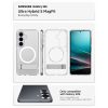 Samsung Galaxy S26 Ultra Hybrid S MagSafe vāciņš - caurspīdīgs un balts