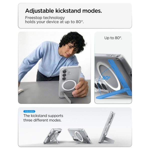 Samsung Galaxy S26 Ultra Hybrid S MagSafe vāciņš - caurspīdīgs un balts