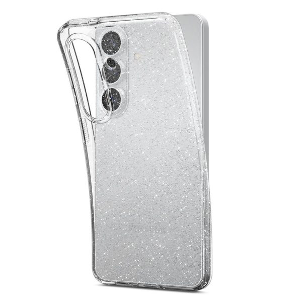 Šķidro kristālu mirdzošs vāciņš Samsung Galaxy S26+ tālrunim - mirdzošs un caurspīdīgs