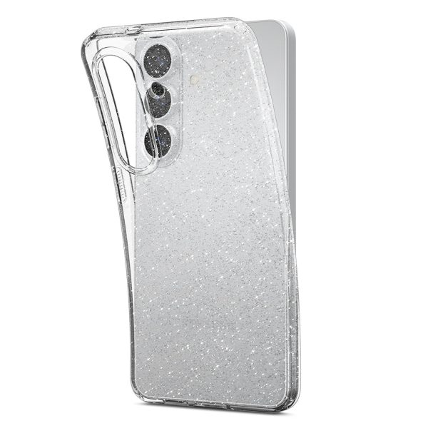 Šķidro kristālu mirdzošs vāciņš Samsung Galaxy S26+ tālrunim - mirdzošs un caurspīdīgs