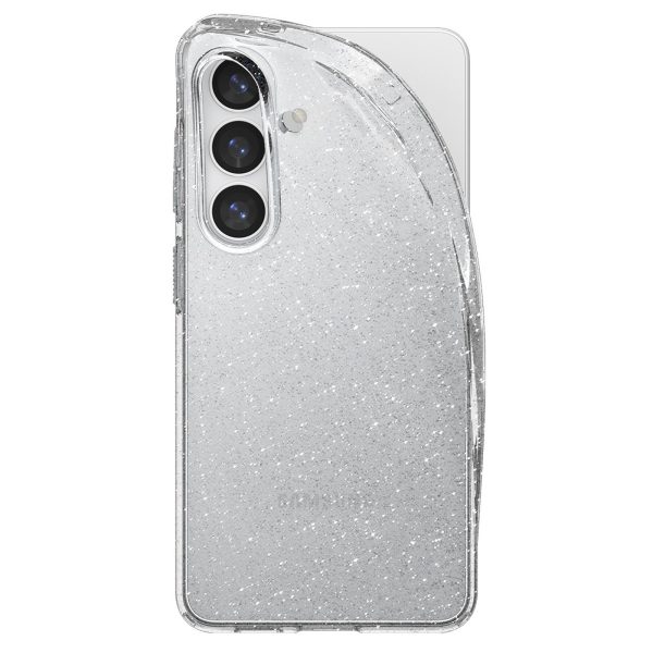 Šķidro kristālu mirdzošs vāciņš Samsung Galaxy S26+ tālrunim - mirdzošs un caurspīdīgs