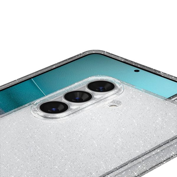 Šķidro kristālu mirdzošs vāciņš Samsung Galaxy S26+ tālrunim - mirdzošs un caurspīdīgs