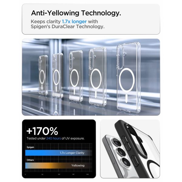 Samsung Galaxy S26+ Ultra Hybrid MagSafe vāciņš - caurspīdīgs, melns