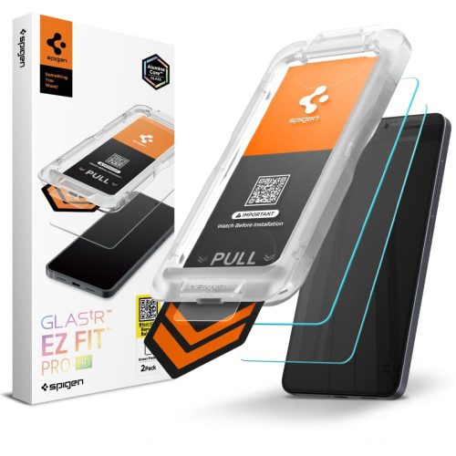 Rūdīts stikls Samsung Galaxy S26+ tālrunim ar Glas.Tr Ez Fit Pro HD aplikatoru - 2 gab.