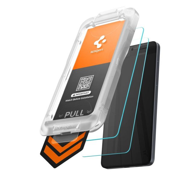 Rūdīts stikls Samsung Galaxy S26+ tālrunim ar Glas.Tr Ez Fit Pro HD aplikatoru - 2 gab.