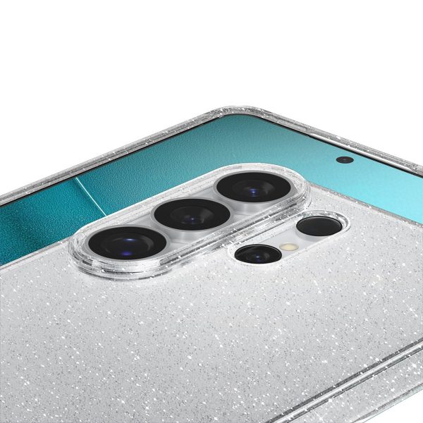 Samsung Galaxy S26 Ultra šķidro kristālu mirdzošs vāciņš - mirdzošs un caurspīdīgs