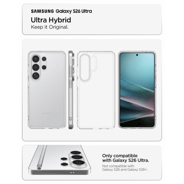 Samsung Galaxy S26 Ultra Ultra Hybrid maciņš - caurspīdīgs