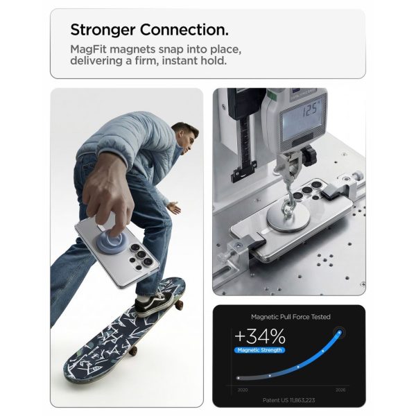 Samsung Galaxy S26 Ultra Ultra Hybrid Mag MagSafe vāciņš - caurspīdīgs un balts