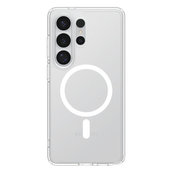 Samsung Galaxy S26 Ultra Ultra Hybrid Mag MagSafe vāciņš - caurspīdīgs un balts