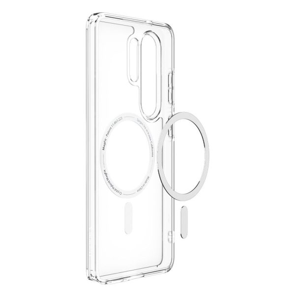 Samsung Galaxy S26 Ultra Ultra Hybrid Mag MagSafe vāciņš - caurspīdīgs un balts