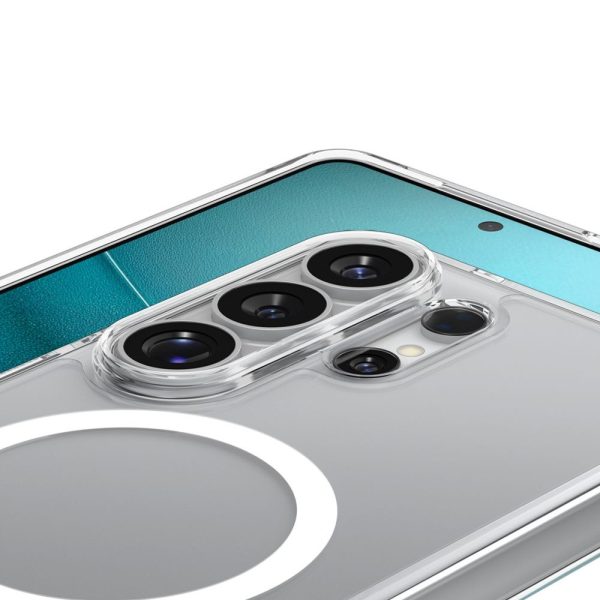 Samsung Galaxy S26 Ultra Ultra Hybrid Mag MagSafe vāciņš - caurspīdīgs un balts