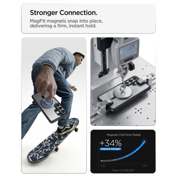 Samsung Galaxy S26 Ultra Ultra Hybrid MagSafe vāciņš - caurspīdīgs, melns