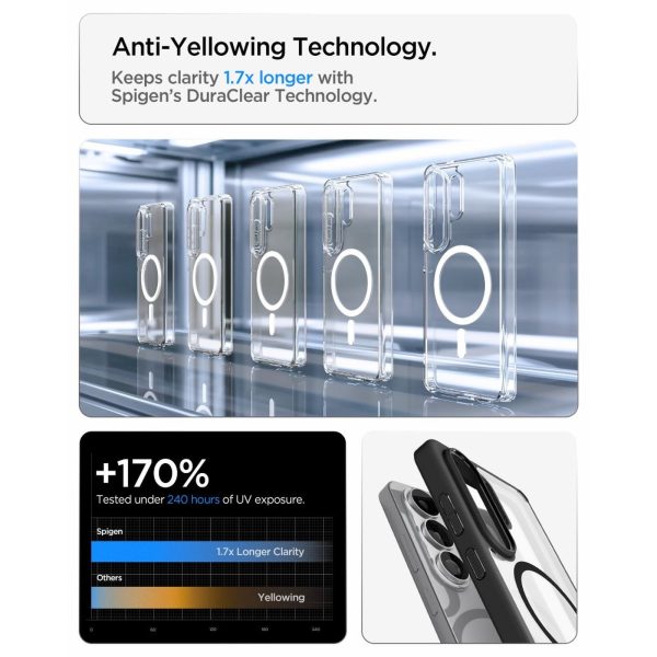 Samsung Galaxy S26 Ultra Ultra Hybrid MagSafe vāciņš - caurspīdīgs, melns