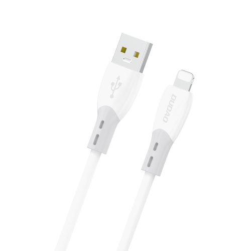 Silikona pinuma USB-A kabelis - iPhone Lightning L25SL 30W 1m - Balts