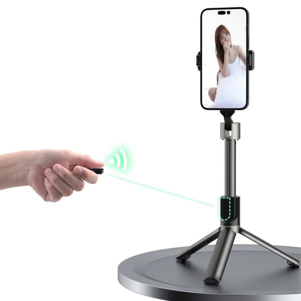 1033629-7-selfie-stick-kijek-do-zdjec-ze-statywem-pilotem-bt-dudao-hurtownia-dropshipping.jpg Selfiju nūja ar statīvu un Bluetooth tālvadības pulti 1,1 m - melna