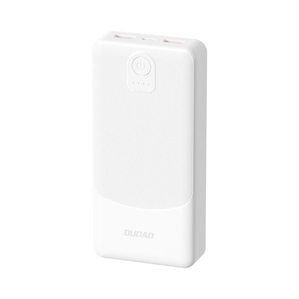 Powerbank 20000mAh USB-A K10Pro 2.4A - balts