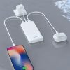 Powerbank 20000mAh USB-A K10Pro 2.4A - balts