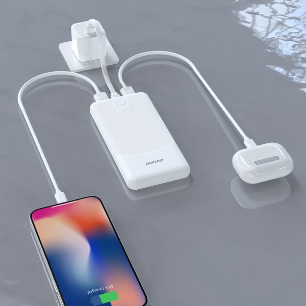 Powerbank 20000mAh USB-A K10Pro 2.4A - balts