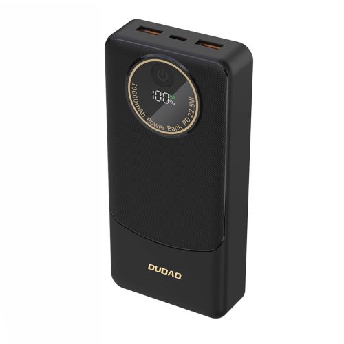 Powerbank 20000mAh USB-A USB-C K12Pro 22.5W PD - melns