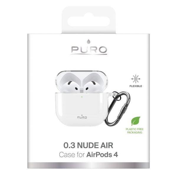AirPods 4 0.3 kailkrāsas vāciņš - caurspīdīgs